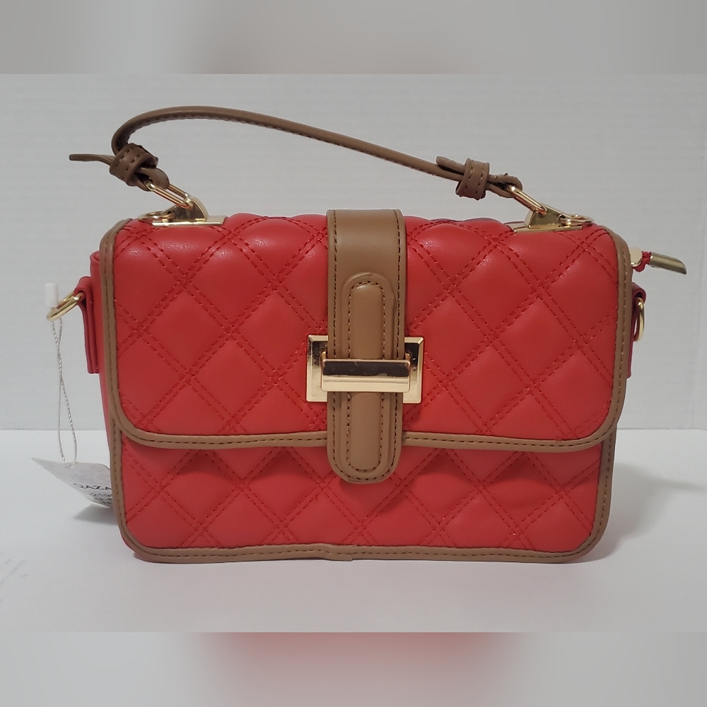 New Red Cross Body Quilted Handbag